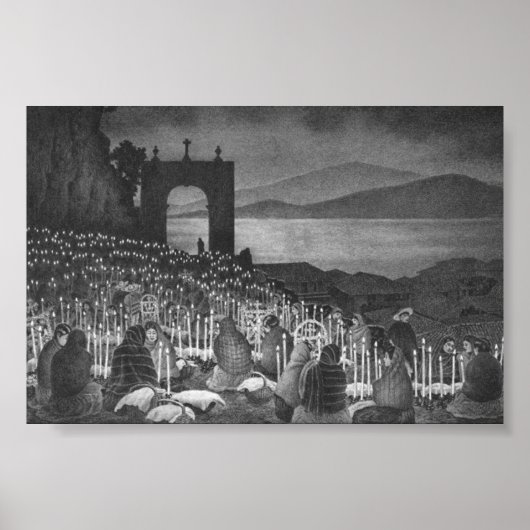 死の夜。メキシコのジャニツィオ。1958年頃 ポスター (正面)