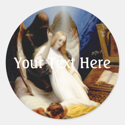 死の天使に落ちる ラウンドシール (正面)