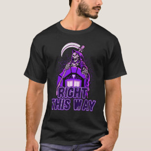 死の天使の死神の恐ろしいハロウィーンのオカルト Tシャツ