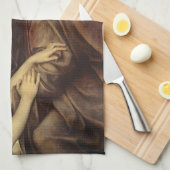 死の天使エブリン・ド・モーガン キッチンタオル (四つ折り)