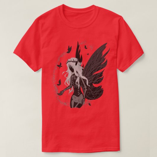 死の天使フェアリー蝶の神母ダークフェム Tシャツ (デザイン正面)