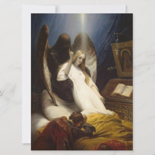 死の天使(天国へ) (Horace Vernet) カード (正面)
