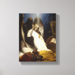 死の天使(天国へ) (Horace Vernet) キャンバスプリント