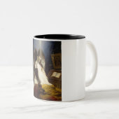 死の天使(天国へ) (Horace Vernet) ツートーンマグカップ (正面右)