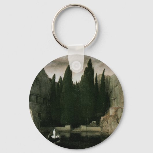 死の島アーノルド・ボックリン、象徴芸術 キーホルダー (正面)