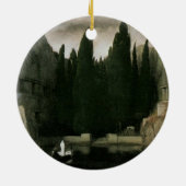 死の島アーノルド・ボックリン、象徴芸術 セラミックオーナメント (裏面)