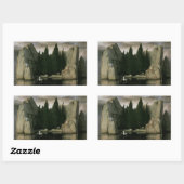 死の島アーノルド・ボックリン、象徴芸術 長方形シール (シート)