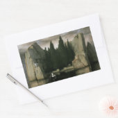 死の島アーノルド・ボックリン、象徴芸術 長方形シール (封筒)