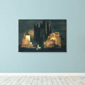 『死の島』1880年(キャンバスに油) キャンバスプリント (インサイチュ (ウッドフロア))