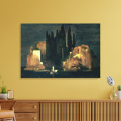 『死の島』1880年(キャンバスに油) キャンバスプリント (インサイチュ (リビング))