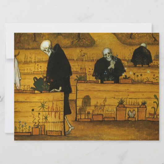 死の庭（Hugo Simberg著） カード (正面)