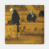 死の庭（Hugo Simberg著） マグネット (正面)