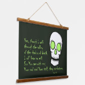 死の影 – -スカル 吊り下げ型タペストリー (傾斜あり)