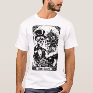 死の新婚タロットカーリラックスドTシャツ Tシャツ