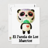 死の日のパンダ ポストカード (正面/裏面)