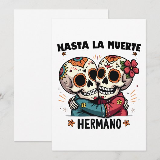 死の日まで兄弟よ 招待状 (正面/裏面)