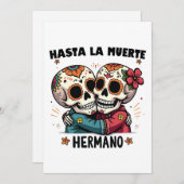 死の日まで、兄弟よ 招待状 (正面/裏面)