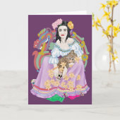 死の日 カード (黄色い花)