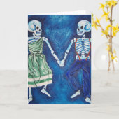 死の日 カード (黄色い花)