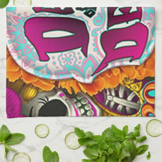 死の日 キッチンタオル (折り畳み)