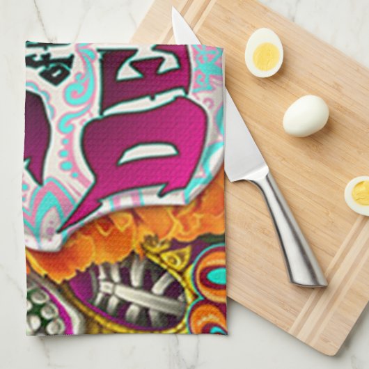 死の日 キッチンタオル (四つ折り)