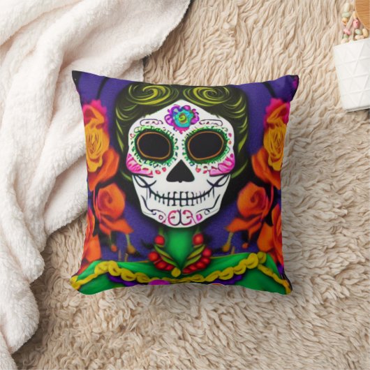 死の日 クッション (ブランケット)