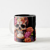 死の日 ツートーンマグカップ (正面左)