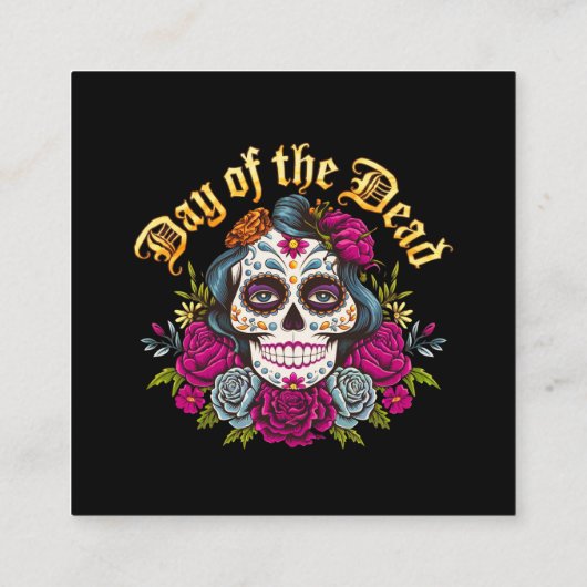 死の日:ディ祝ア・デ・ロス・ミュートス スクエア名刺 (裏面)