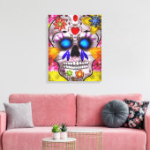 死の日 – デスマスク キャンバスプリント (インサイチュ (リビング))