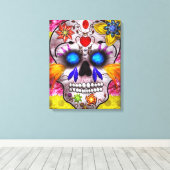 死の日 – デスマスク キャンバスプリント (インサイチュ (ウッドフロア))