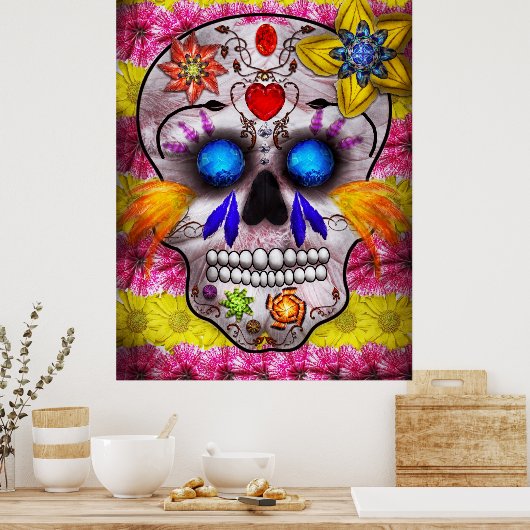 死の日 – デスマスク ポスター (キッチン)