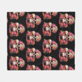 死の日 フリースブランケット (正面(横))