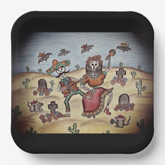 死の日 ペーパープレート (正面)