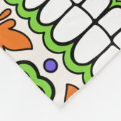 死の日：メキシコ鮮やかンの模様。 フリースブランケット (角)