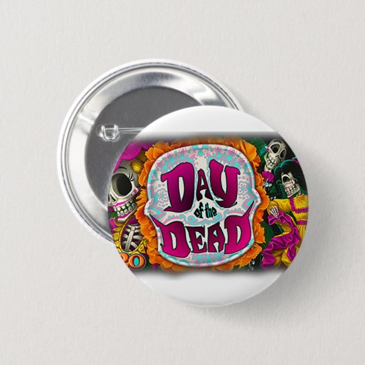 死の日 缶バッジ (正面&裏面)