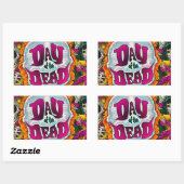 死の日 長方形シール (シート)