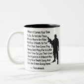 死の歌を歌ってヒーローのように死ぬ# ツートーンマグカップ (左)