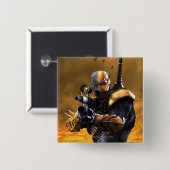 死の発作 缶バッジ (正面&裏面)