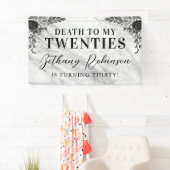死の私の20代の誕生日バナー 横断幕 (インサイチュ)