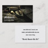 死の範囲のゴシック様式名刺 名刺 (正面/裏面)