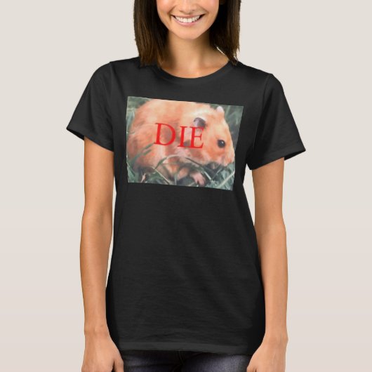 死の脅威ハムスター死のハムスター Tシャツ (正面)