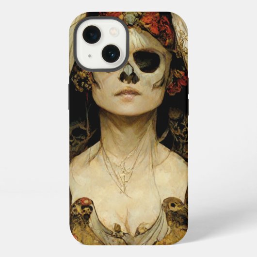 死の花嫁 ゴシックホラー iPhoneケース (裏面)
