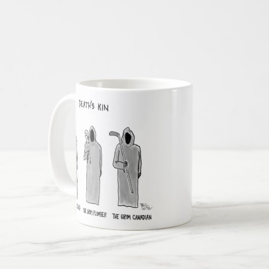 死の親族:厳しい庭師、配管工、カナダ コーヒーマグカップ (正面左)