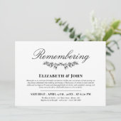 死の記念日を思い出す黒い緑のジョイント 招待状 (スタンド正面)