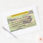 死の谷 長方形シール (封筒)