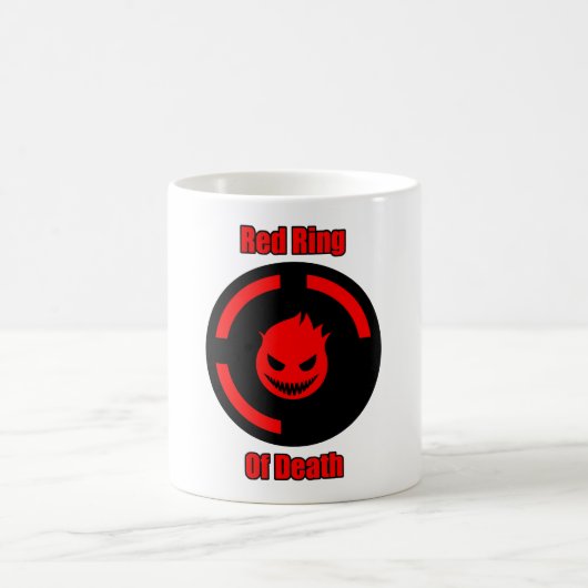 死の赤いリング コーヒーマグカップ (中央)