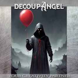 死の赤い喜び – デコページ –  薄葉紙