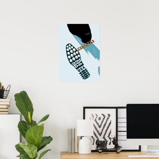 死の足跡 ポスター (ホームオフィス)