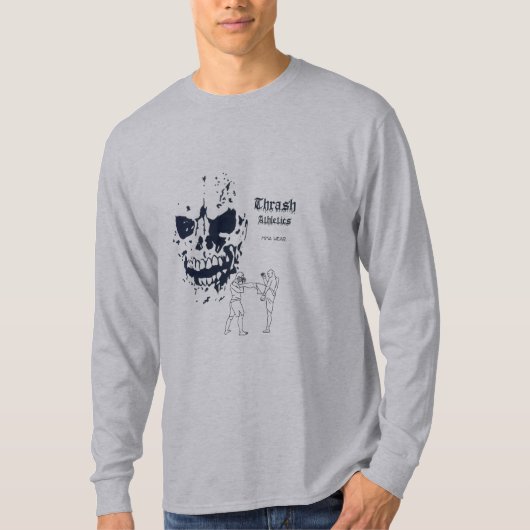 死の蹴りの長袖のTシャツ Tシャツ (正面)