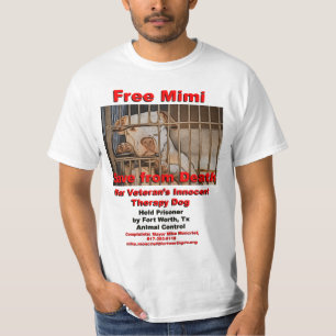 死の退役傷病軍人のセラピー犬からMimiを救って下さい Tシャツ